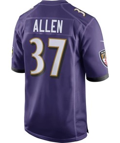 Javorius Allen Baltimore Ravens Nfl Draft Game Jersey - Purple - Robokeg