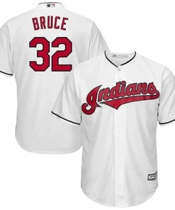Jay Bruce Cleveland Indians Cool Base Player Jersey - White - Robokeg