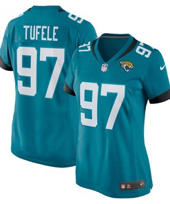 Jay Tufele Jacksonville Jaguars Womens Game Jersey - Teal Nfl - Robokeg