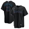 Jazz Chisholm Jr Miami Marlins Alternate Replica Player Jersey Black Mlb - Robokeg