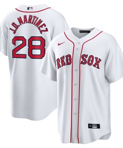 J.d. Martinez Boston Red Sox Home Replica Player Name Jersey - White Mlb Ver 1 - Robokeg