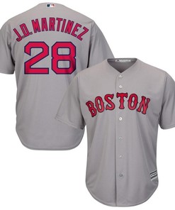 J.d. Martinez Boston Red Sox Road Official Cool Base Player Jersey - Gray - Robokeg