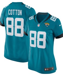 Jeff Cotton Jacksonville Jaguars Womens Game Player Jersey - Teal Nfl - Robokeg