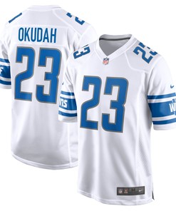 Jeff Okudah Detroit Lions Game Player Jersey White Nfl - Robokeg