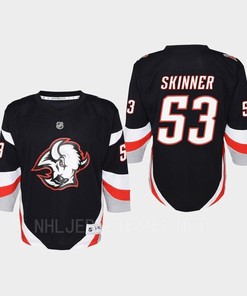 Jeff Skinner 53 Buffalo Sabres 2022-23 Goathead Third Player Youth Jersey Black - Robokeg