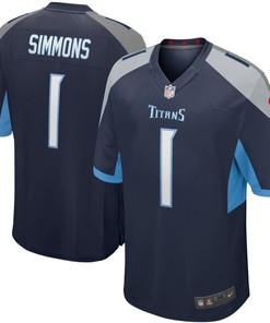 Jeffery Simmons Tennessee Titans 2019 Nfl Draft First Round Pick Game Jersey Navy 2019 - Robokeg