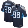 Jeffery Simmons Tennessee Titans Game Jersey - Navy Nfl - Robokeg