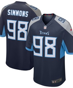 Jeffery Simmons Tennessee Titans Game Jersey - Navy Nfl - Robokeg