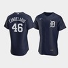 Jeimer Candelario 46 Detroit Tigers Team Logo Navy Alternate Jersey - Robokeg