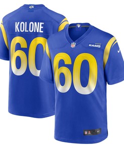 Jeremiah Kolone Los Angeles Rams Game Player Jersey - Royal Nfl - Robokeg