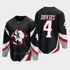 Jeremy Davies 4 Buffalo Sabres 2022-23 Goathead Third Premier Breakaway Player Black Jersey - Robokeg