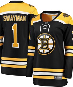 Jeremy Swayman Boston Bruins Fanatics Branded Womens 2017/18 Home Breakaway Jersey - Black Nhl - Robokeg