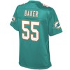 Jerome Baker Miami Dolphins Nfl Pro Line Womens Player Jersey - Aqua - Robokeg