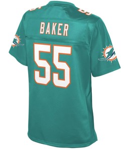 Jerome Baker Miami Dolphins Nfl Pro Line Womens Player Jersey - Aqua - Robokeg