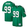 Jerome Brown Philadelphia Eagles Mitchell & Ness Big & Tall 1990 Retired Player Replica Jersey - Kelly Green Nfl - Robokeg