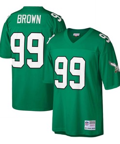 Jerome Brown Philadelphia Eagles Mitchell & Ness Big & Tall 1990 Retired Player Replica Jersey - Kelly Green Nfl - Robokeg