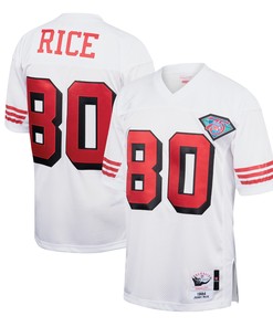 Jerry Rice San Francisco 49ers Mitchell And Ness 1994 Authentic Throwback Retired Player Jersey White Nfl - Robokeg