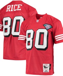 Jerry Rice San Francisco 49ers Mitchell & Ness 1994 Authentic Retired Player Jersey - Scarlet Nfl - Robokeg