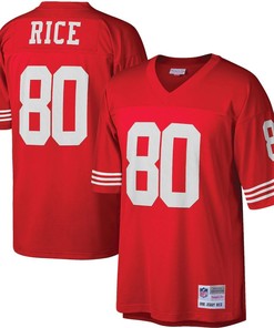 Jerry Rice San Francisco 49ers Mitchell & Ness Big & Tall 1990 Retired Player Replica Jersey - Scarlet Nfl - Robokeg