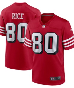 Jerry Rice San Francisco 49ers Retired Alternate Game Jersey Scarlet Nfl - Robokeg