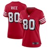 Jerry Rice San Francisco 49ers Womens Alternate Game Jersey - Scarlet Nfl - Robokeg