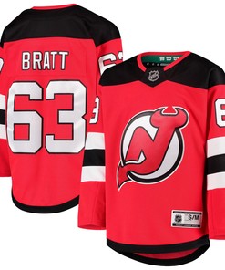 Jesper Bratt New Jersey Devils Home Premier Player Jersey - Red Nhl - Robokeg