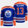 Jesse Puljujarvi 13 Edmonton Oilers Blue Jersey 2022-23 Primegreen Home - Robokeg