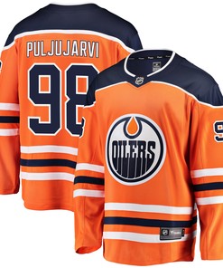 Jesse Puljujarvi Edmonton Oilers Fanatics Branded Breakaway Player Jersey - Orange Nhl - Robokeg