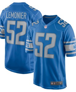 Jessie Lemonier Detroit Lions Game Player Jersey - Blue Nfl - Robokeg
