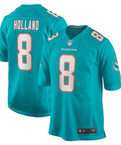 Jevon Holland Miami Dolphins Game Player Jersey - Aqua Nfl - Robokeg