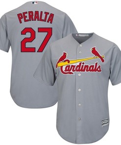 Jhonny Peralta St. Louis Cardinals Official Cool Base Player Jersey - Gray - Robokeg