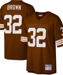 Jim Brown Cleveland Browns Mitchell & Ness Big & Tall 1963 Retired Player Replica Jersey - Brown Nfl - Robokeg