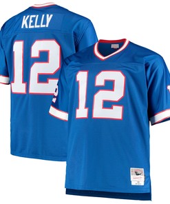 Jim Kelly Buffalo Bills Mitchell & Ness Big & Tall 1990 Retired Player Replica Jersey - Royal Nfl - Robokeg