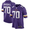 Jim Marshall Minnesota Vikings Game Retired Player Jersey - Purple Nfl - Robokeg