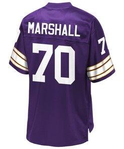 Jim Marshall Minnesota Vikings Nfl Pro Line Retired Player Jersey - Purple - Robokeg