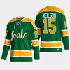 Jim Neilson 15 California Golden Seals Green Reverse Retro 2.0 Jersey 2022-23 - Robokeg