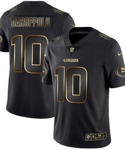 Jimmy Garoppolo #10 San Francisco 49ers Nfl Explosion Legendary Gold Black Jersey - Robokeg