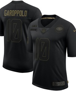 Jimmy Garoppolo San Francisco 49ers 2020 Salute To Service Limited Jersey - Black - Robokeg