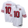 Jimmy Garoppolo San Francisco 49ers 75th Anniversary 2nd Alternate Game Jersey - White Nfl - Robokeg