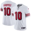 Jimmy Garoppolo San Francisco 49ers Color Rush Vapor Untouchable Limited Player Jersey White Nfl - Robokeg