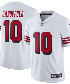 Jimmy Garoppolo San Francisco 49ers Color Rush Vapor Untouchable Limited Player Jersey White Nfl - Robokeg