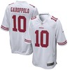 Jimmy Garoppolo San Francisco 49ers Game Jersey - White Nfl - Robokeg