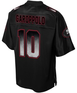 Jimmy Garoppolo San Francisco 49ers Nfl Pro Line Smoke Fashion Jersey - Black - Robokeg