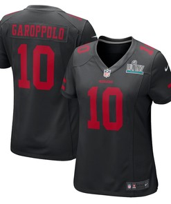 Jimmy Garoppolo San Francisco 49ers Nike Womens Super Bowl Liv Game Event Jersey - Black - Robokeg