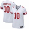 Jimmy Garoppolo San Francisco 49ers Nike Womens Team Color Game Jersey - White - Robokeg