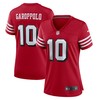 Jimmy Garoppolo San Francisco 49ers Womens Alternate Game Jersey - Red Nfl - Robokeg