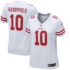 Jimmy Garoppolo San Francisco 49ers Womens Team Color Game Jersey - White Nfl - Robokeg