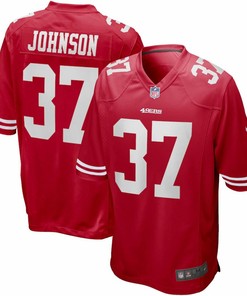 Jimmy Johnson San Francisco 49ers Nike Game Retired Player Jersey - Scarlet - Robokeg