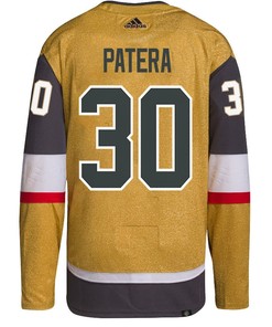 Jiri Patera 30 Vegas Golden Knights Stanley Cup 2023 Final Patch Home Breakaway Men Jersey - Gold - Robokeg