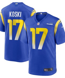 J.j. Koski Los Angeles Rams Game Jersey - Royal Nfl - Robokeg
